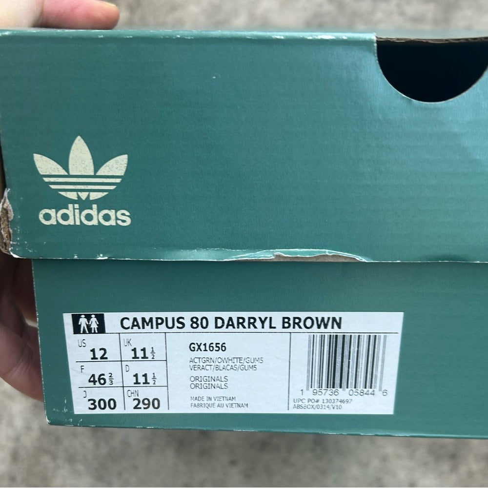 adidas x Darryl Brown Campus 80s, size 12