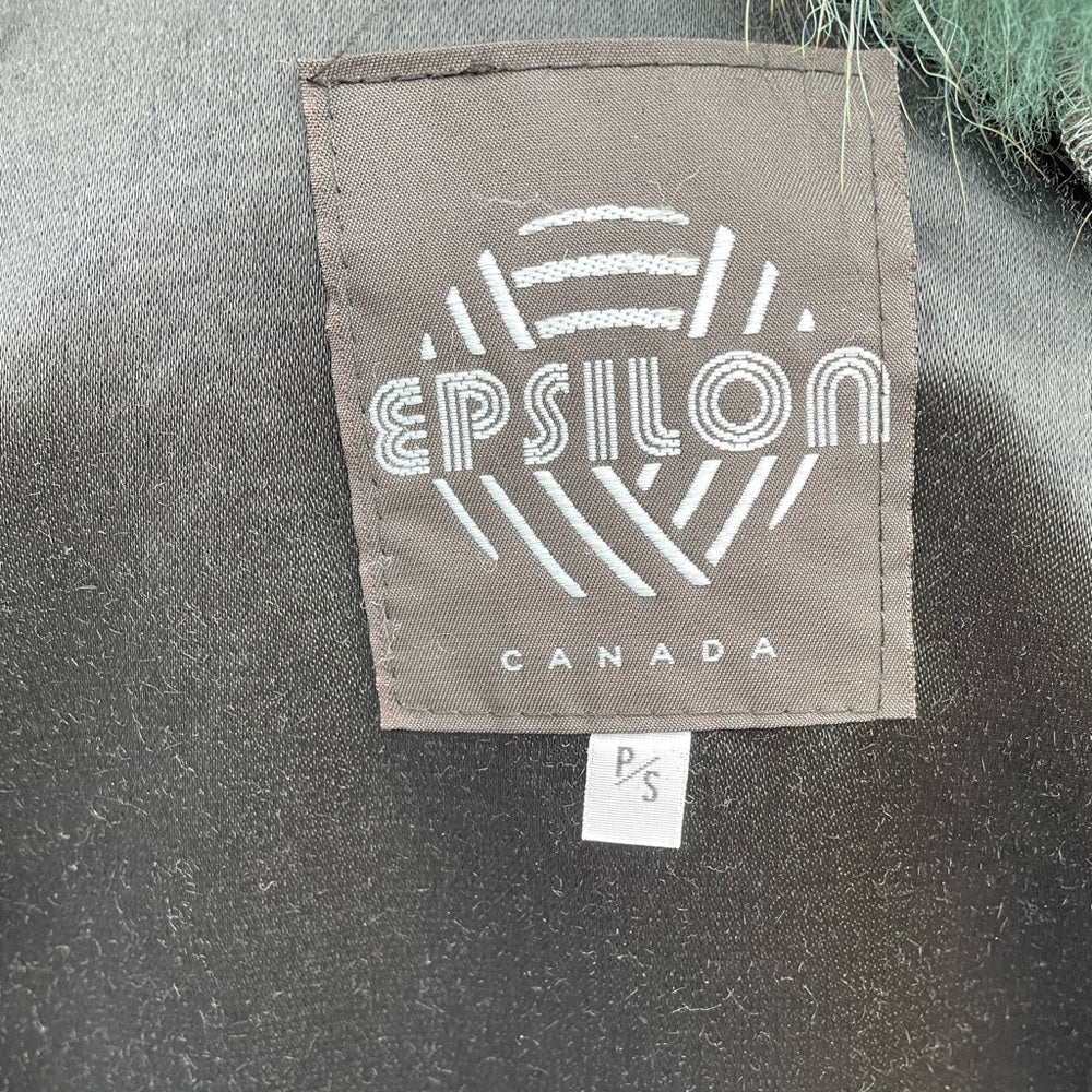 Epsilon 100% wool fur coat, size small