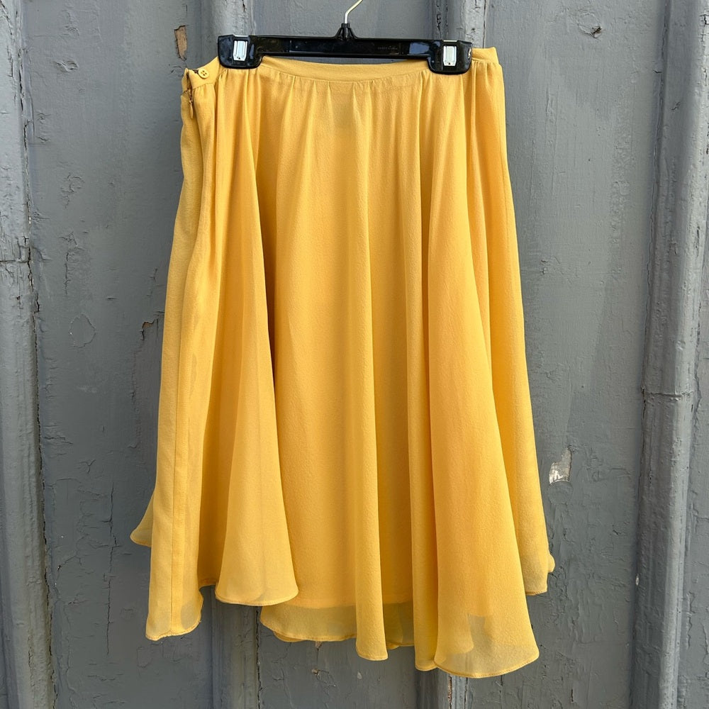 Dagg & Stacey Yellow Chiffon Skirt, BNWT, size 2