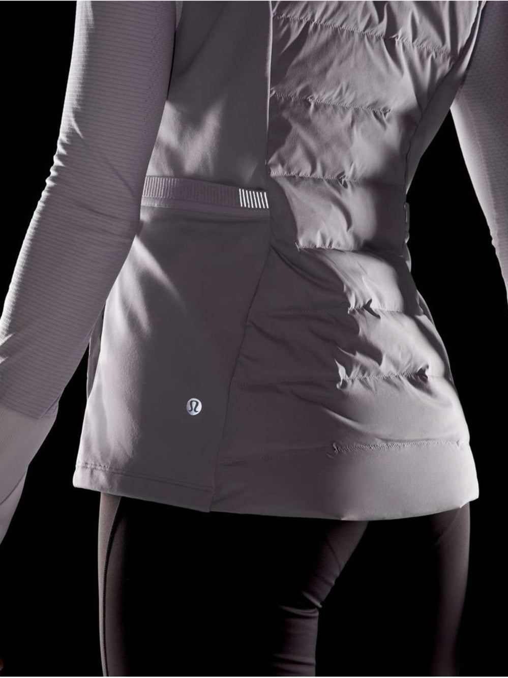 Lululemon Chrome Down for it all vest, size 8