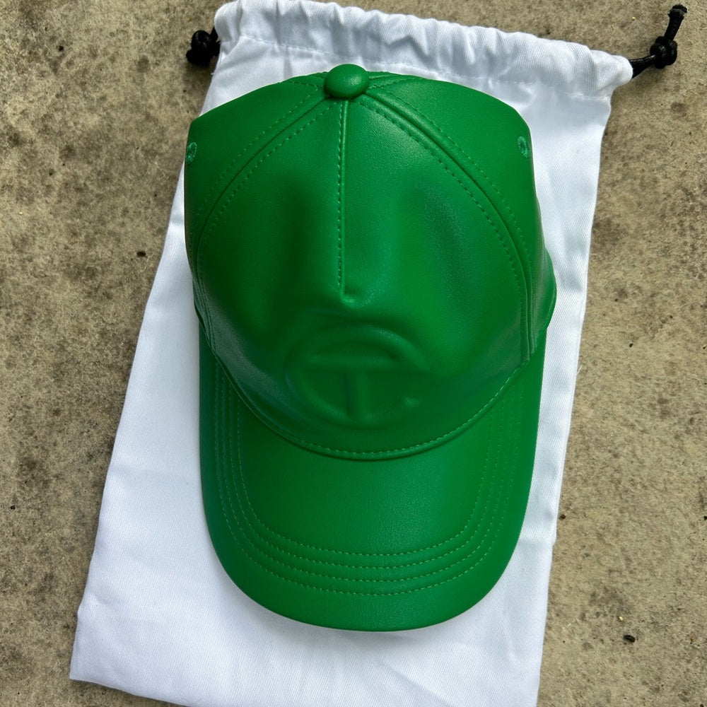 BNWT Telfar Vegan Logo Embossed Hat, Green