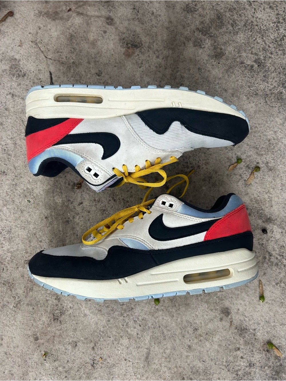 Limited Ed Nike Air Max 1 Sail Royal Tint, size 8.5
