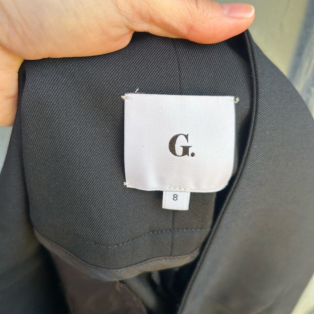 G. Label by Goop Carter Military Black button front trousers, size 8