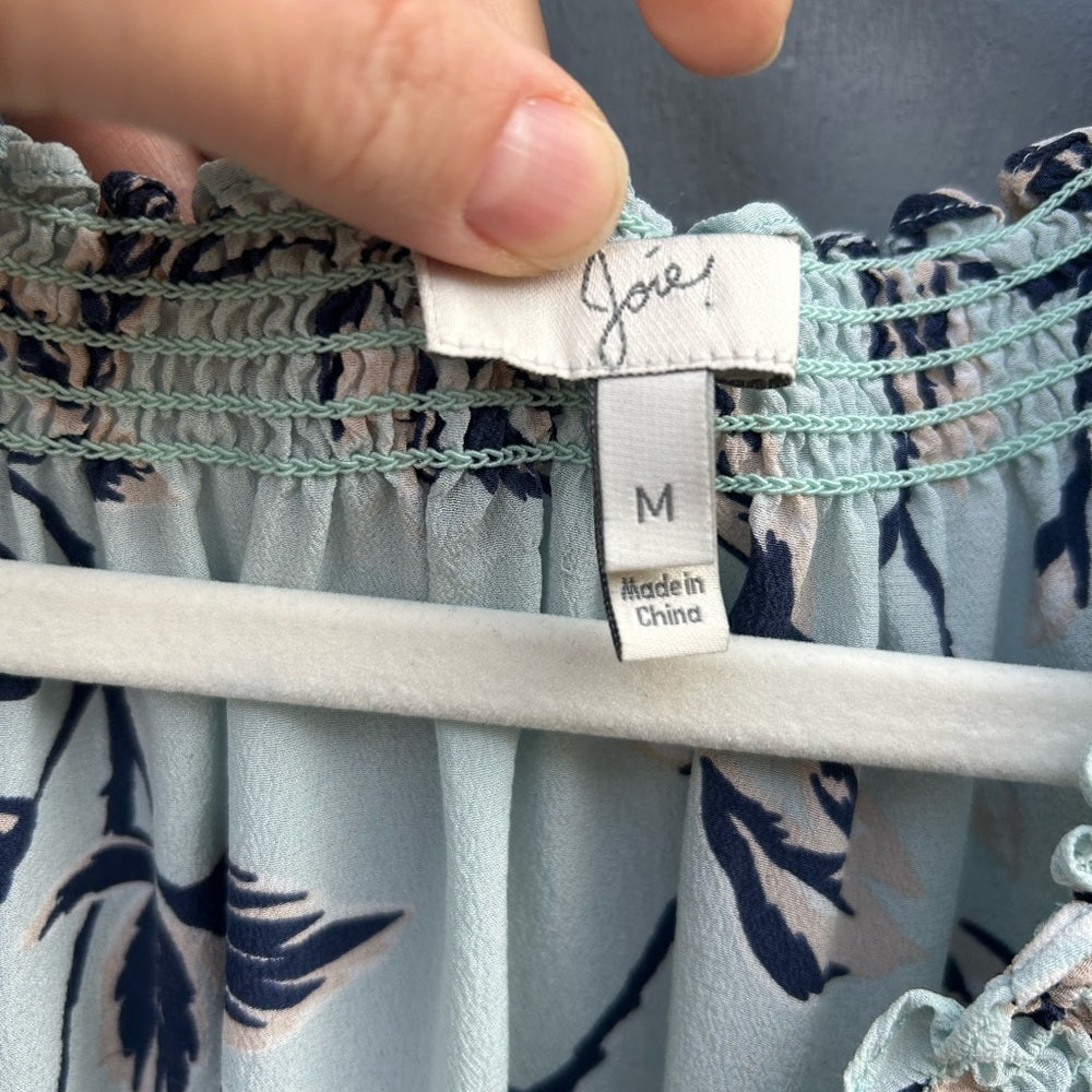 Joie Silk Floral Masha Blouse, Size M,