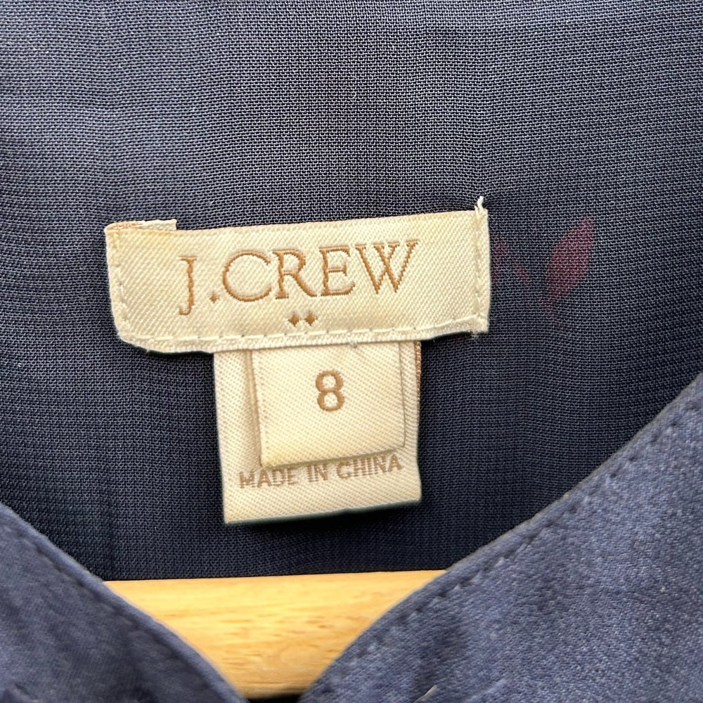 J Crew Pleat Detail Dress, Size 8