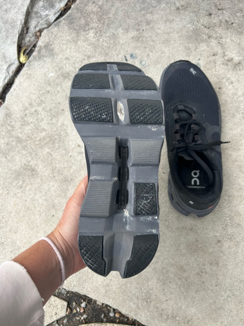 On Running CloudMonster shoes, size 9
