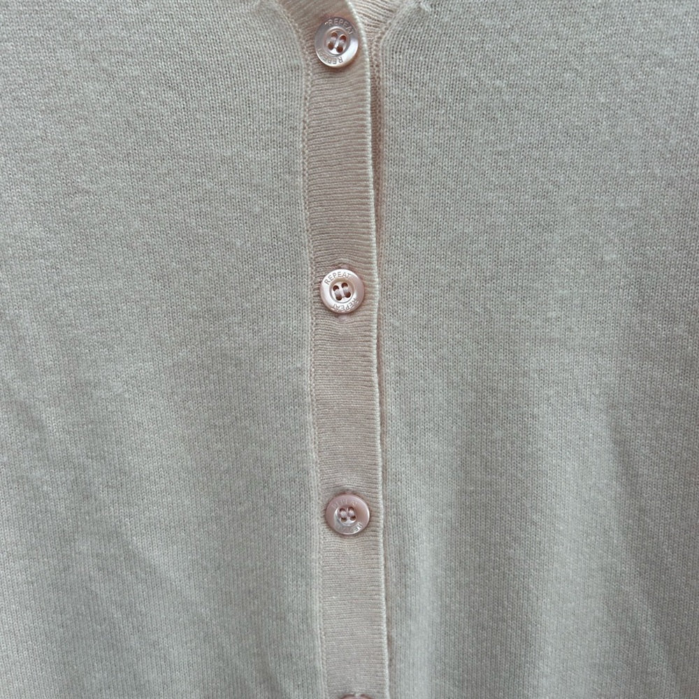 Repeat Cashmere Pink Oversized Long Cardigan, size XS