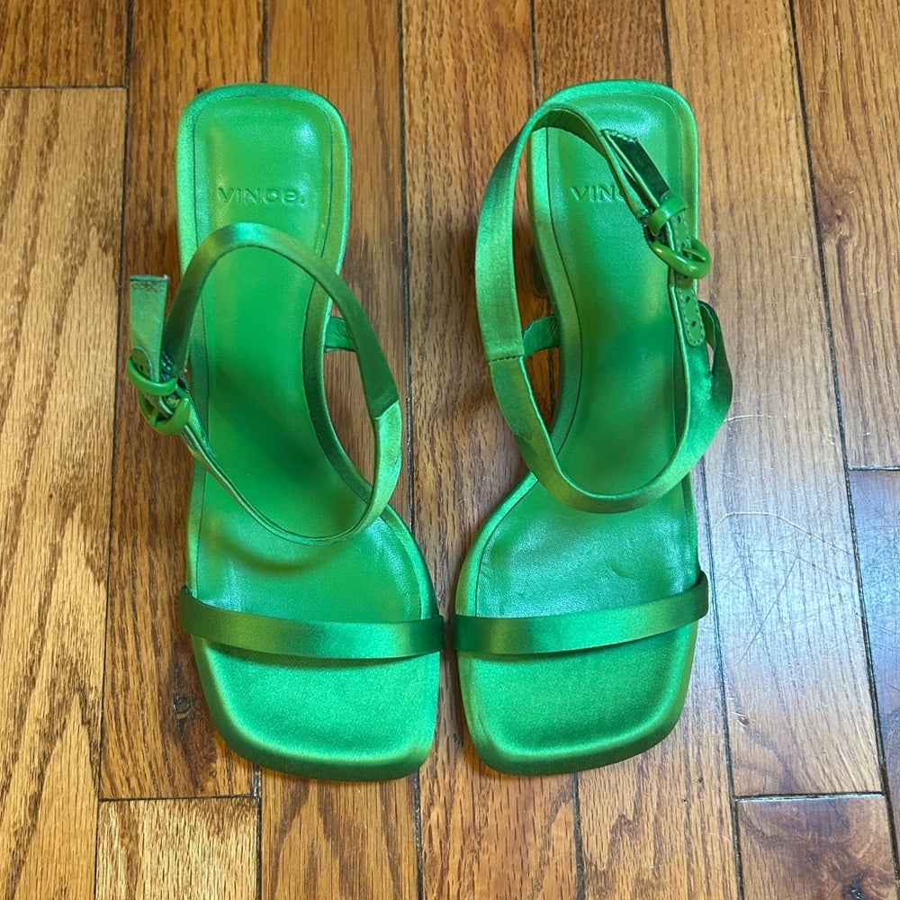 Vince "Luella" satin sandals size 7