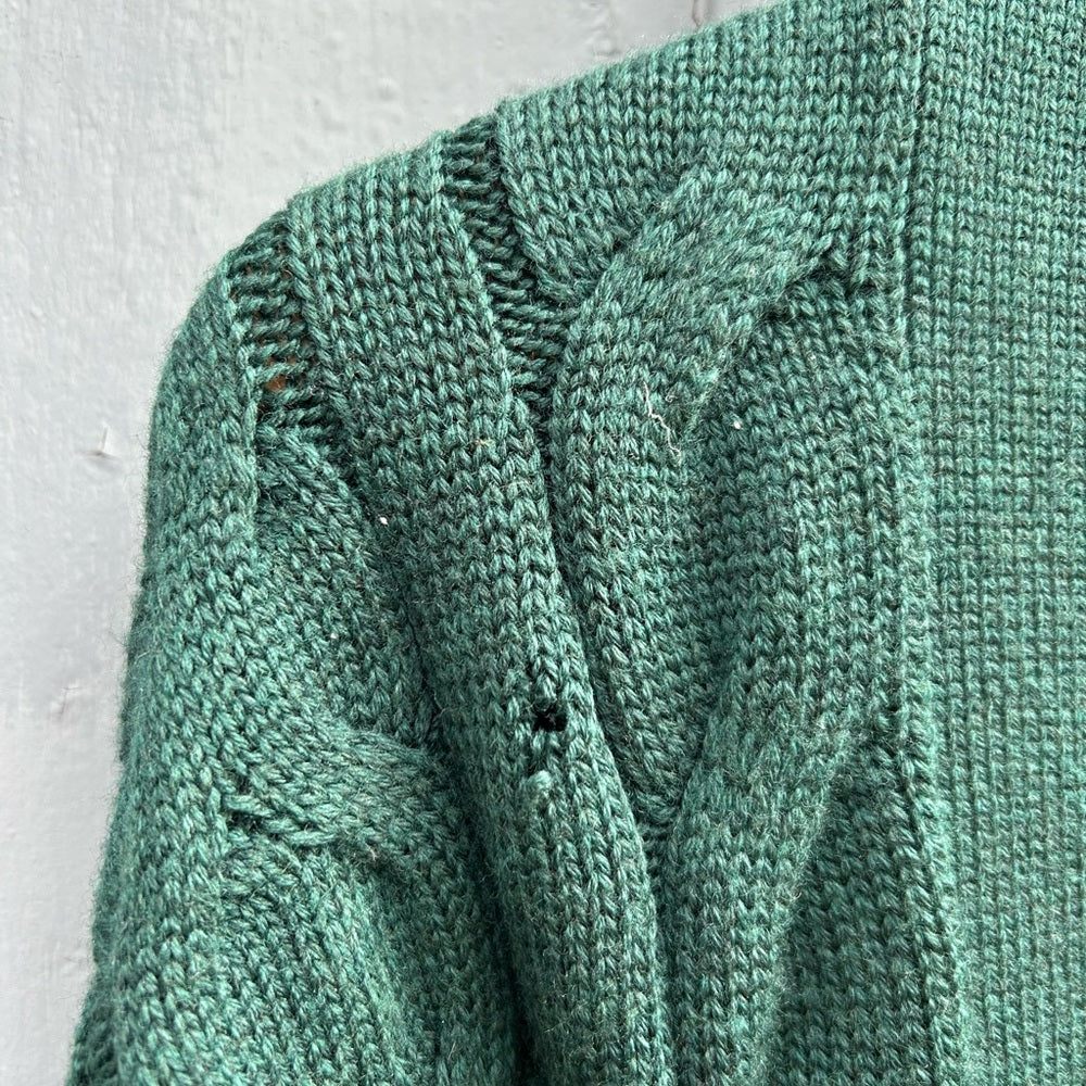 Aritzia Wilfred Forest Green Merino Wool Charlisa Cardigan, Small