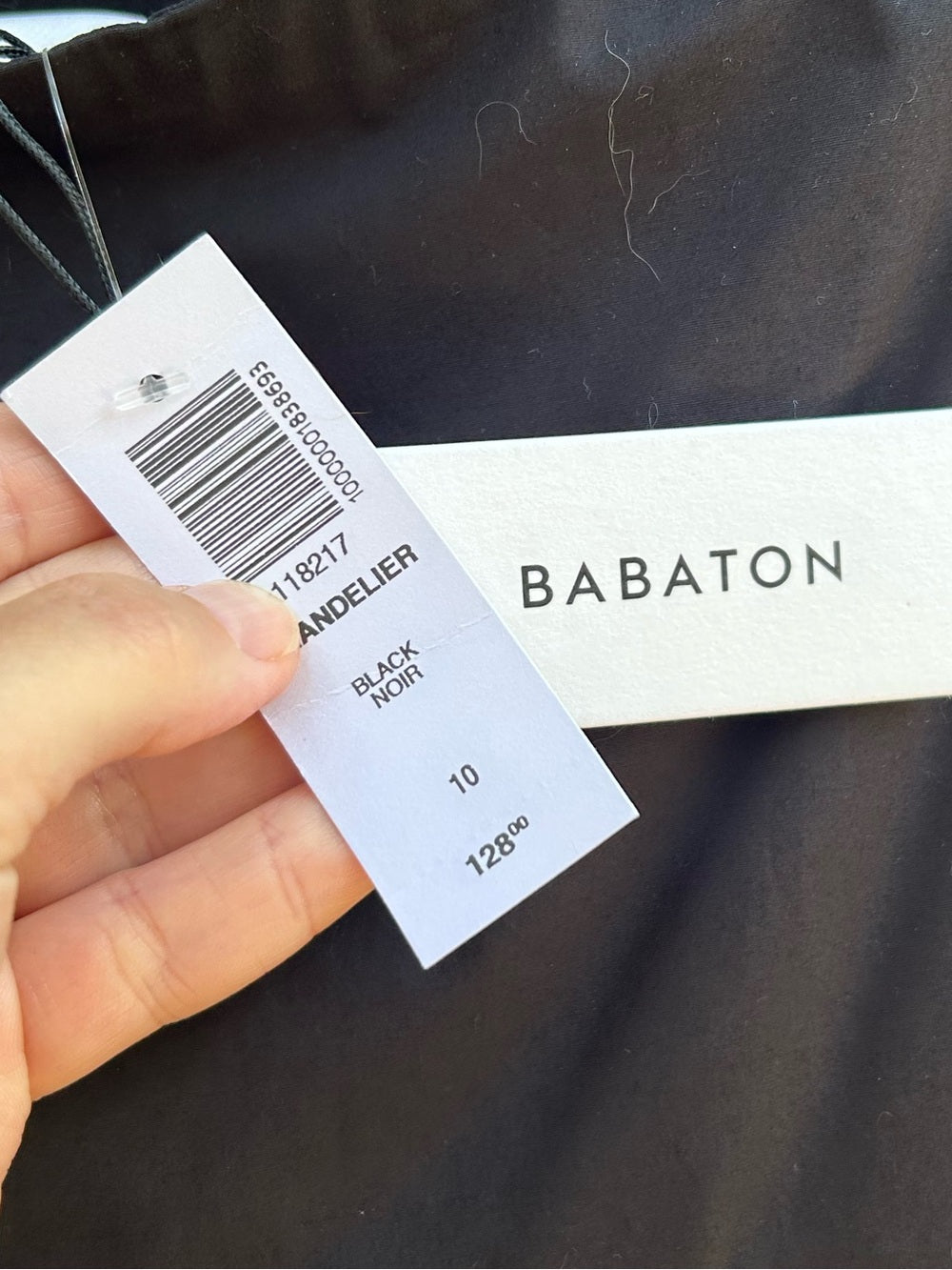 Babaton Chandelier Black Poplin Skirt, BNWT, size 10