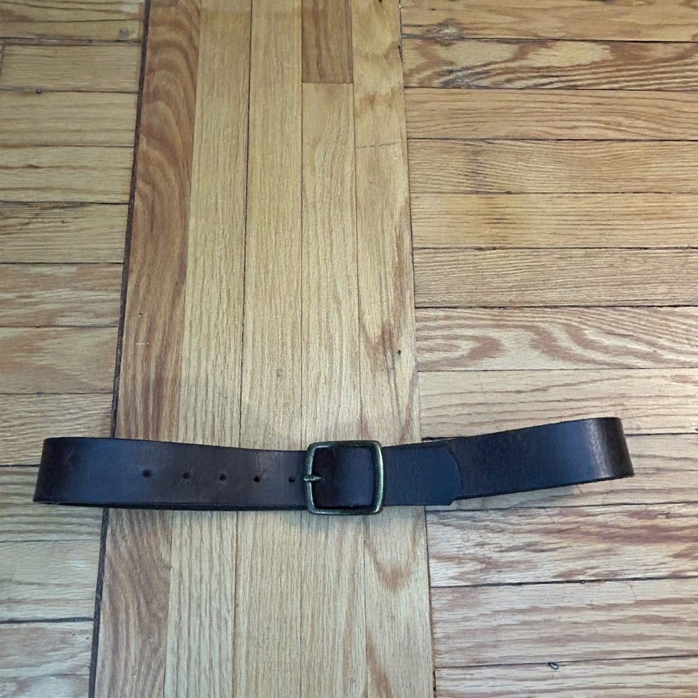 Roots brown leather belt, size 32