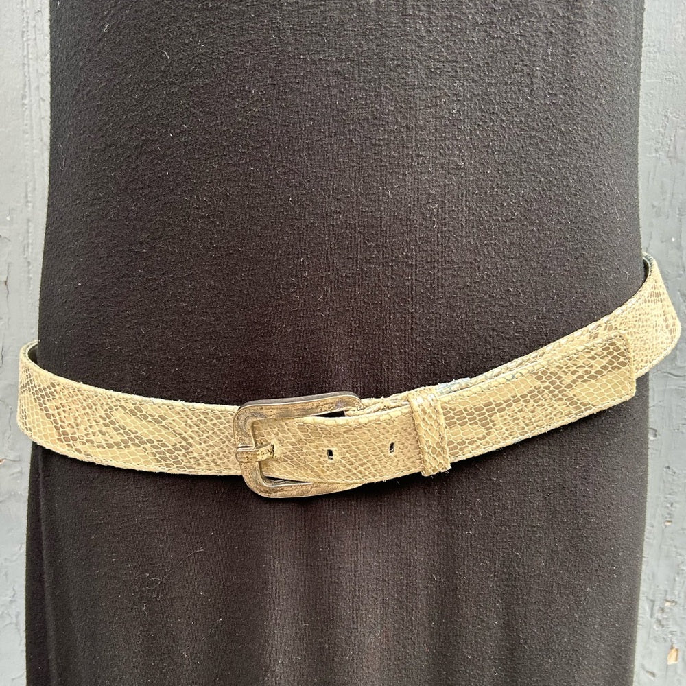 Suzi Roher snakeskin belt, small