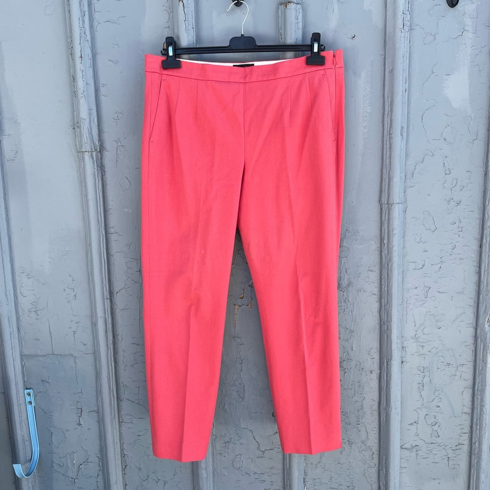 J. Crew Martie Slim Crop Red Pants, size 12