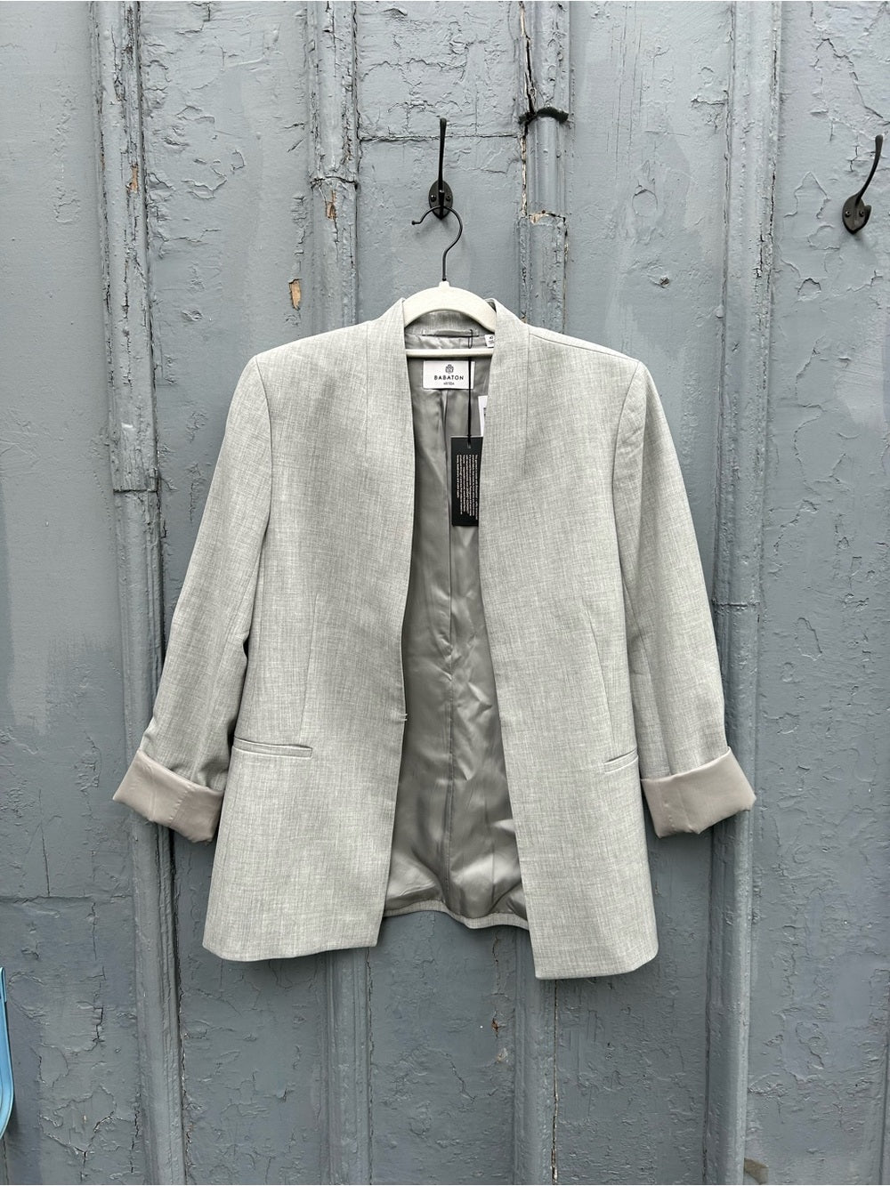 Babaton Heather Chrome Commerce Blazer, BNWT, size 10