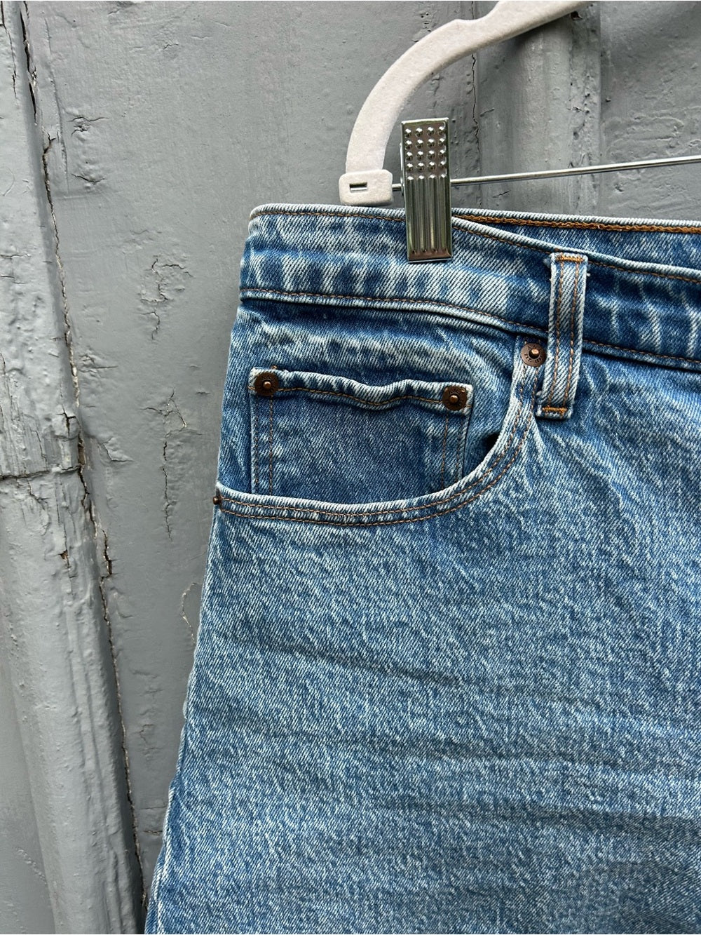 Abercrombie & Fitch Denim Dad Shorts, size 34/18