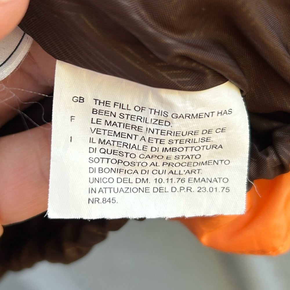 Nike ACG orange Goose Down vest, size M