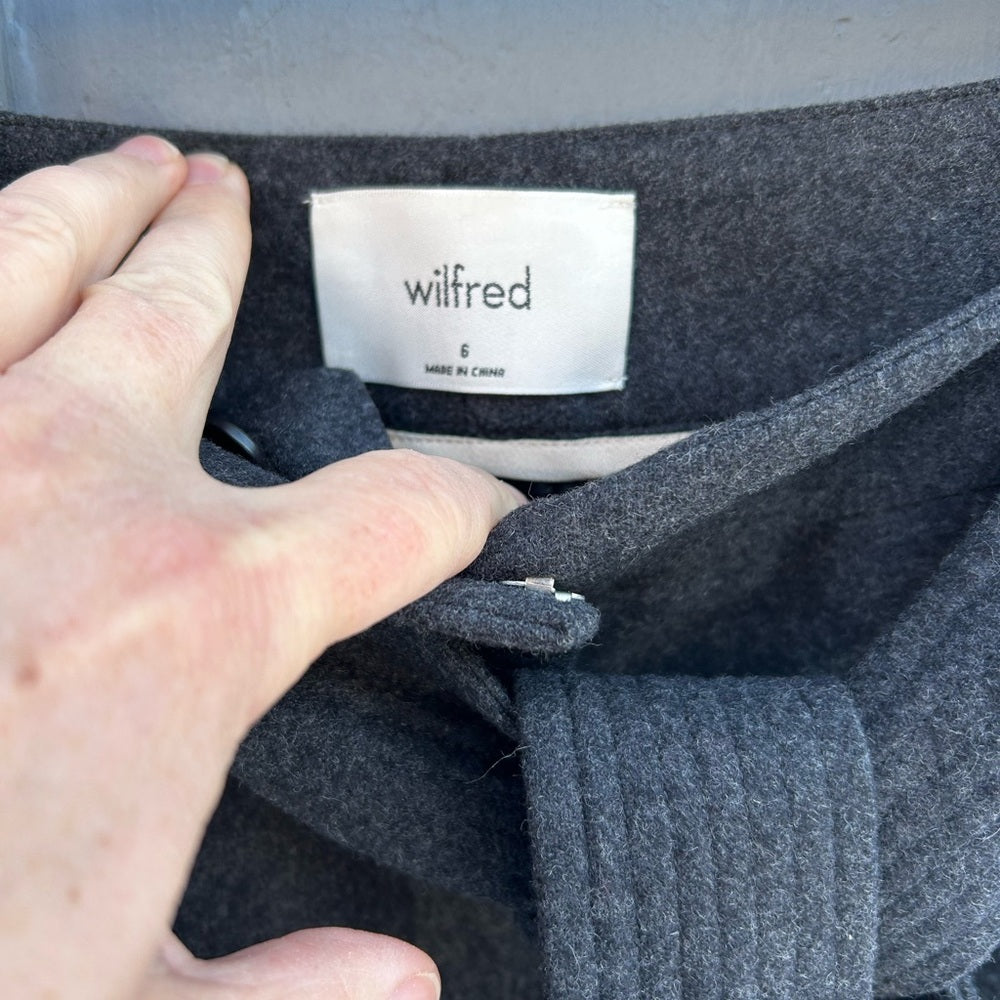Wilfred Jallade cashmere Wool Tie Front Pant, size 6
