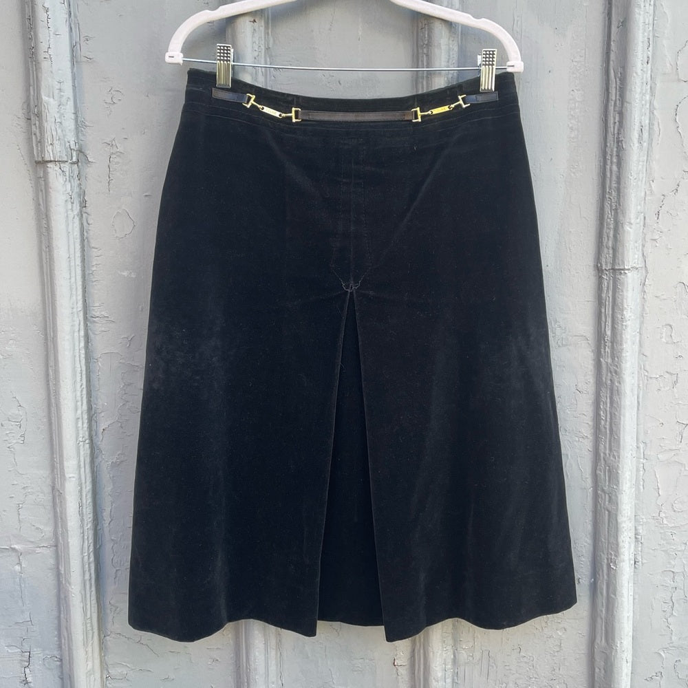 Celine Paris Vintage Velvet skirt, approx. size 8
