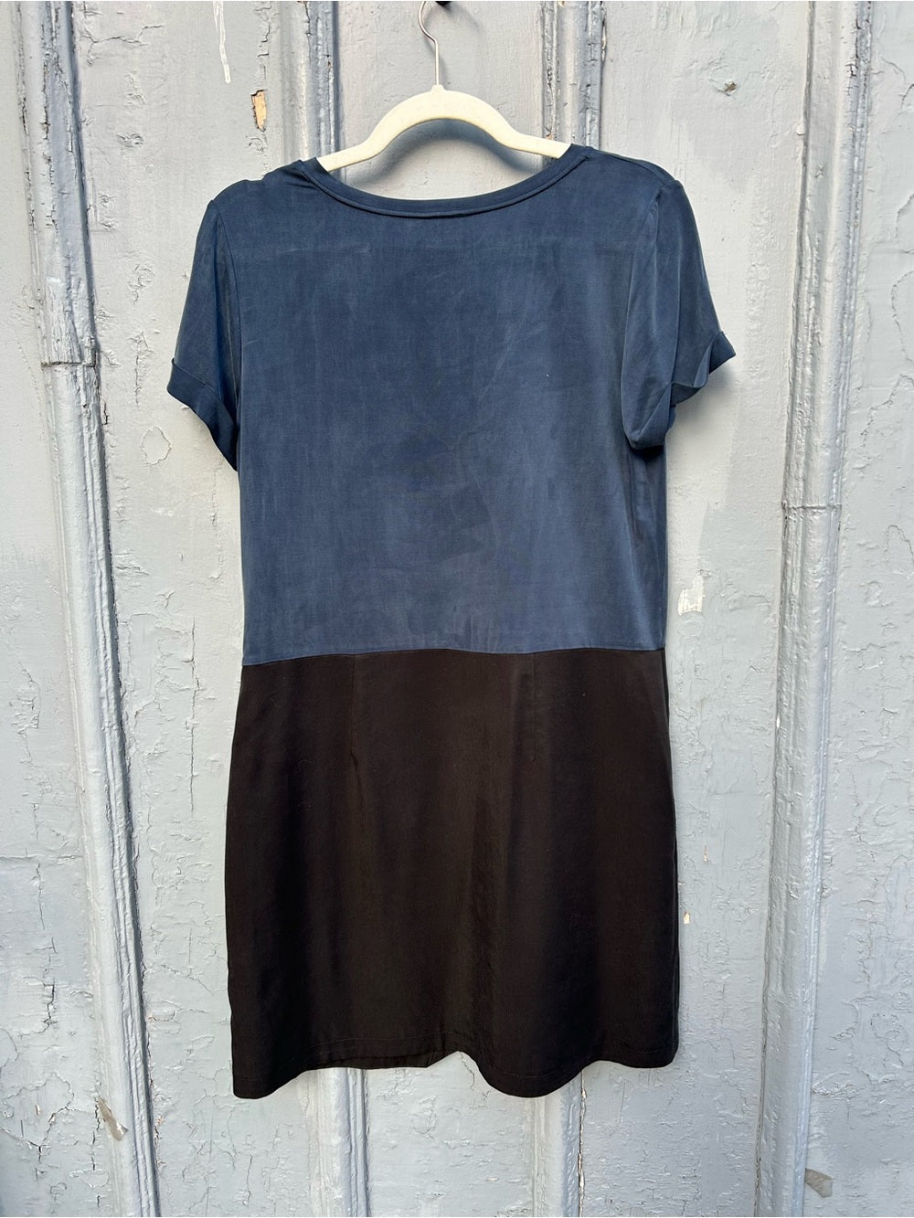 Anthropologie Dolan black & blue colour block dress, small