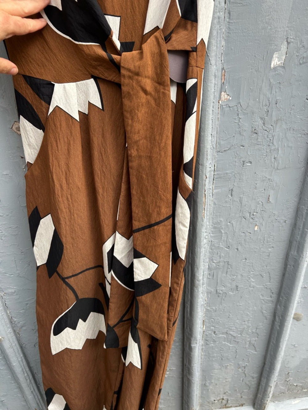 Anthropologie Eva Franco Brown Miranda Jumpsuit, BNWT, size 2