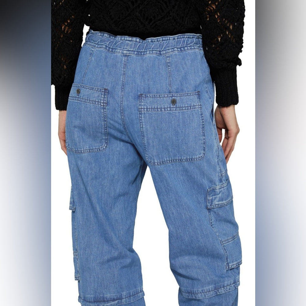 Marant Etoile Ivy denim Cargo Pants, size 36 (M)