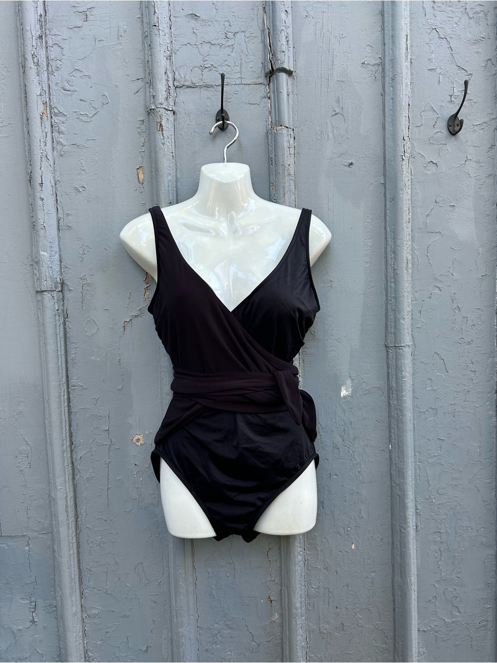 Magic Suit/  Miracle Suit black wrap front, size 10