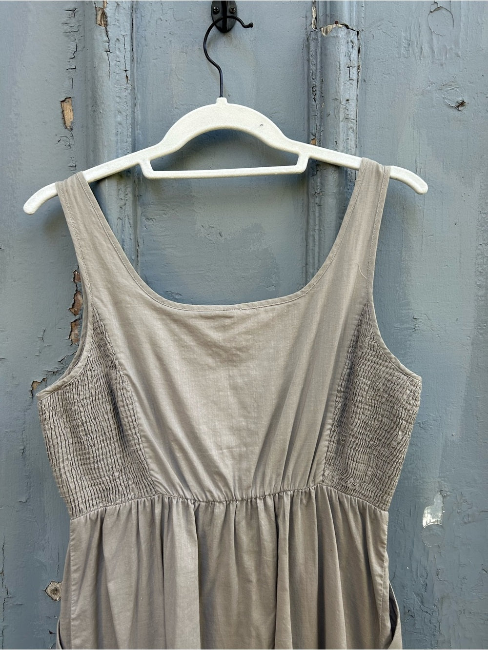Anthropologie Maeve Grey Cotton sleeveless dress, Small