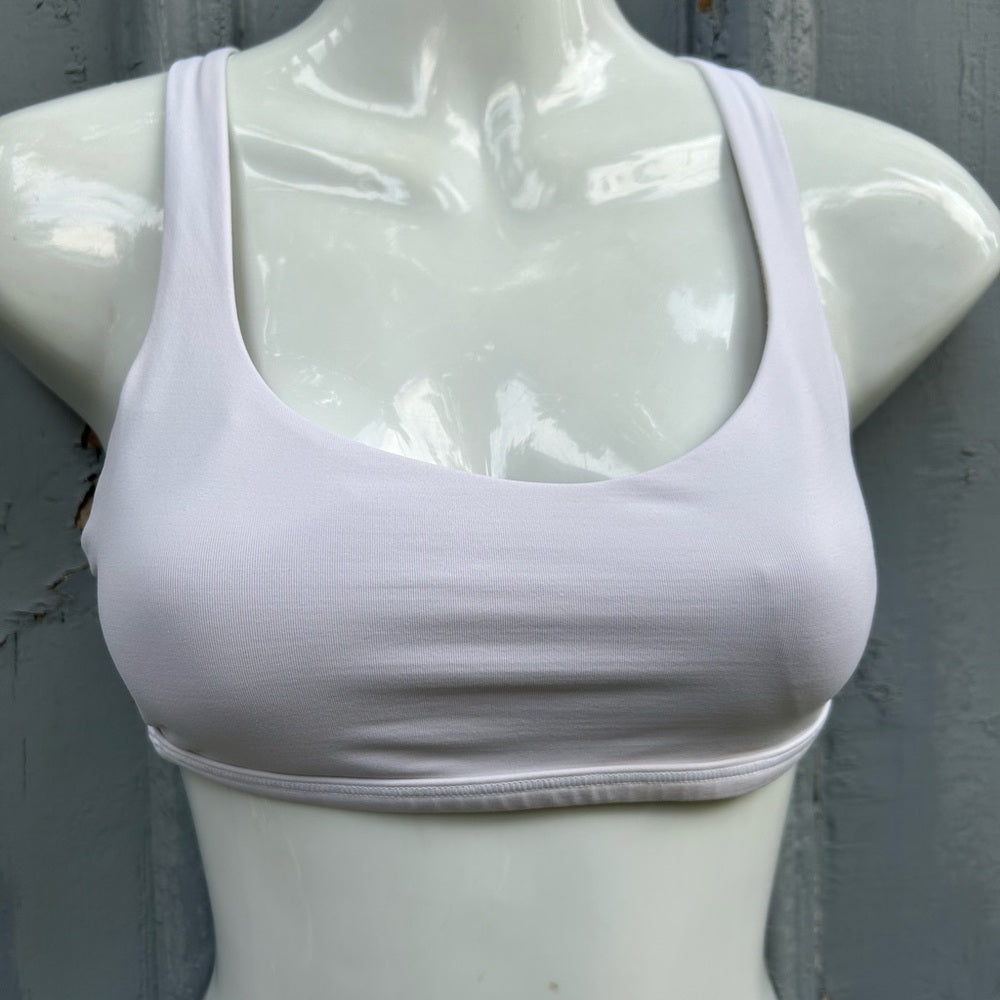 Lululemon White Free to Be Wild Bra, size 4