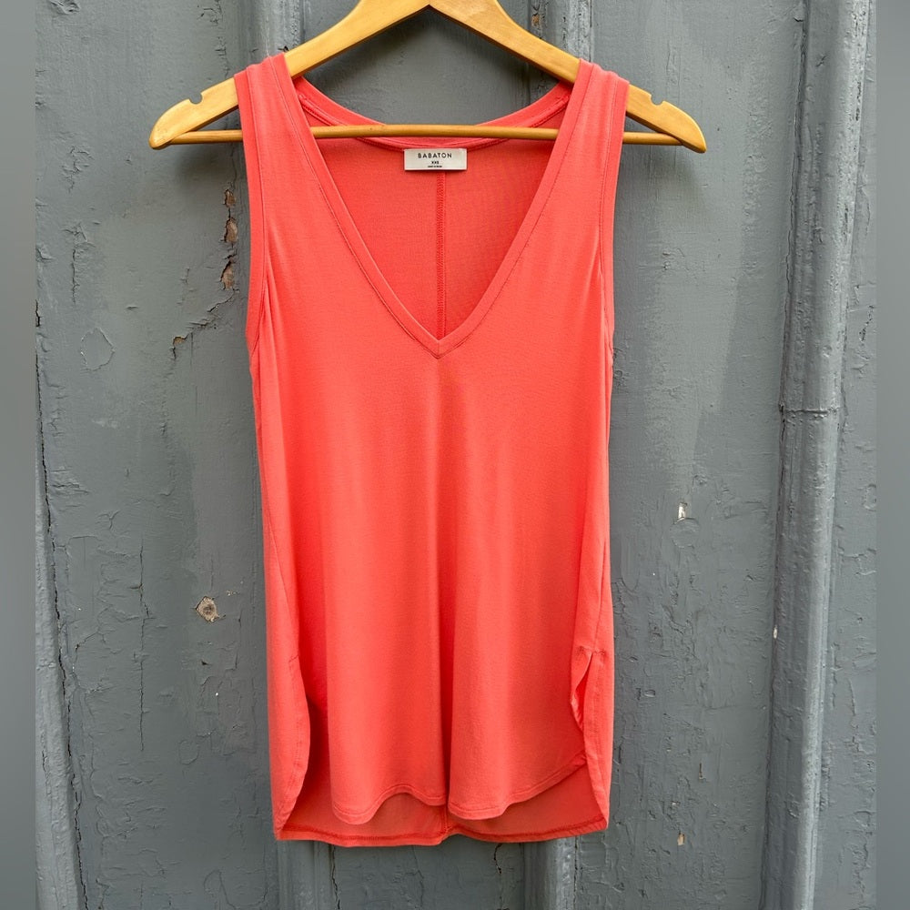 Babaton Coral V neck tank, size xxs