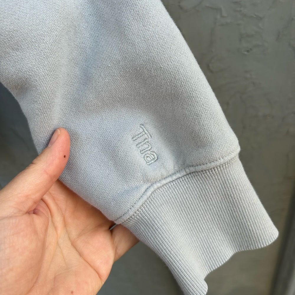 TNA cozy Fleece blue sweatshirt, size xs (oversized)