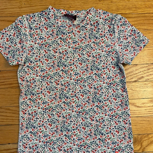 Liberty x Crewcuts shirt sleeve floral rash guard, size 6