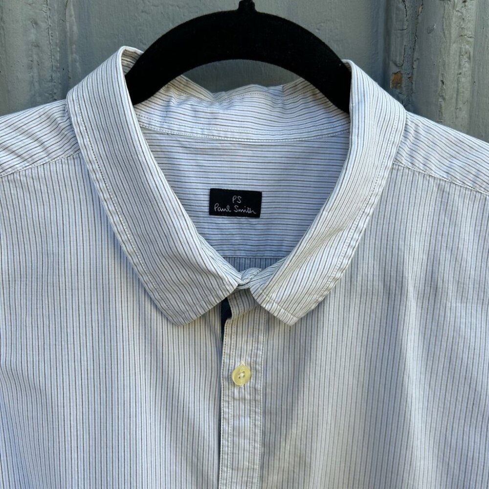 PS Paul Smith Mens Striped Button Down Shirt, size XXL