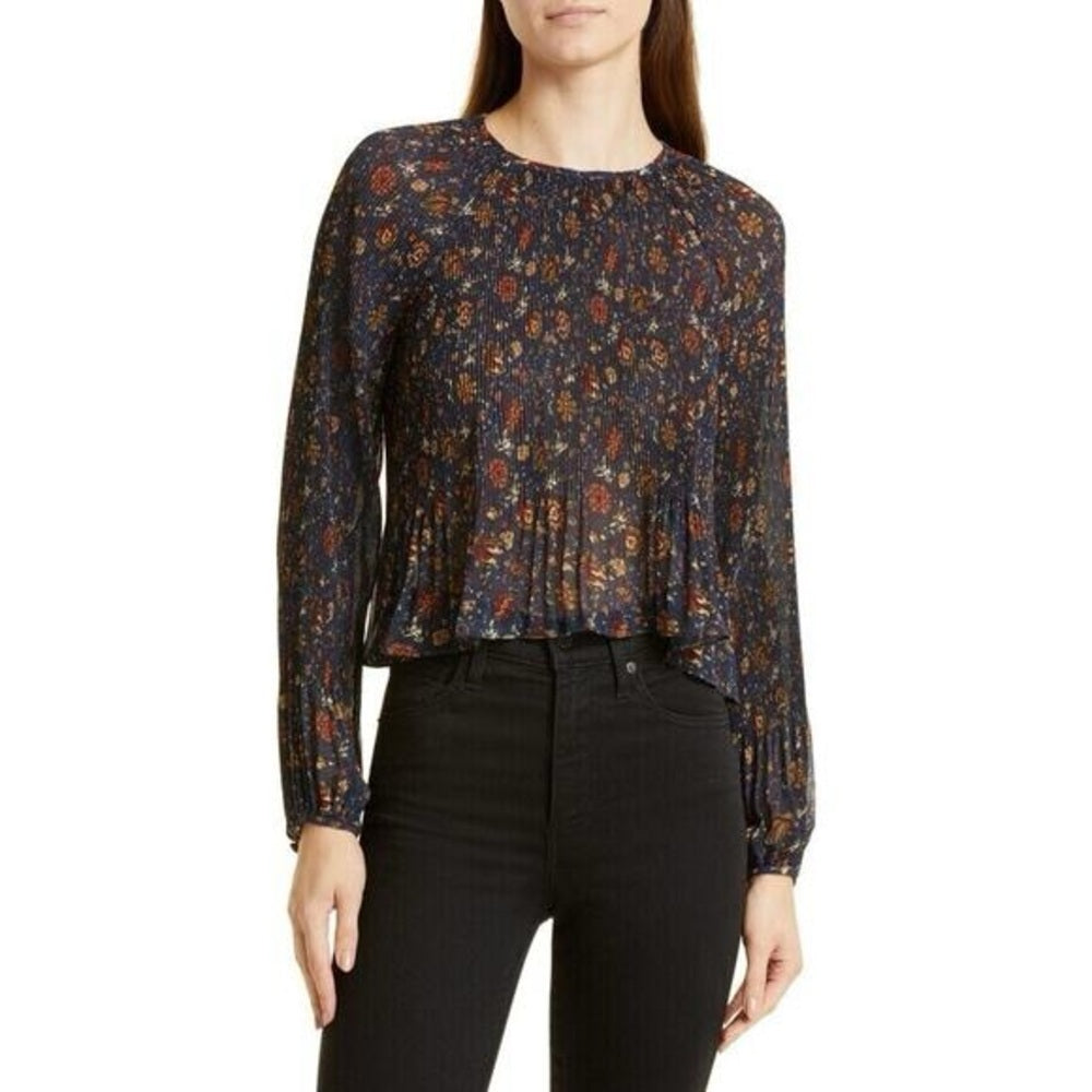 Veronica Beard Lewin Floral Blouse, size 0