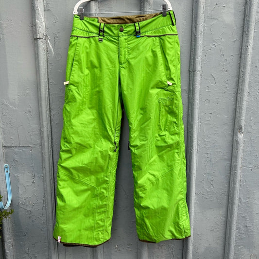 Bonfire Chartreuse Green Radiant Snowboard Snow pants, size M