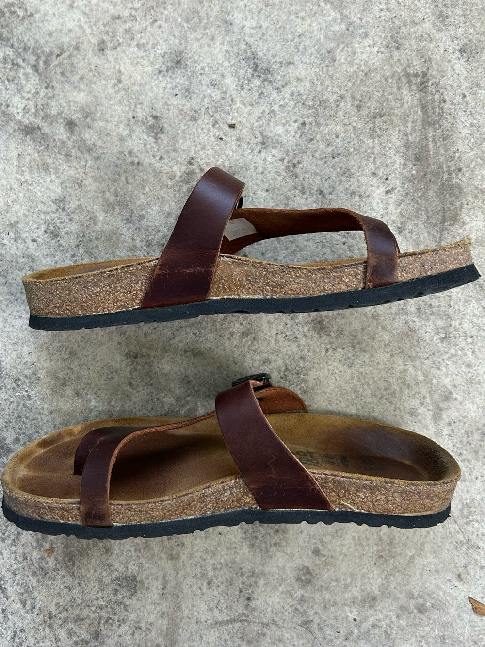 Naot Tahoe Buffalo Leather Sandals, size 40