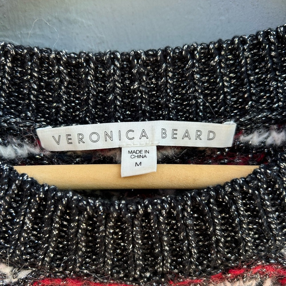 Veronica Beard Ruth open knit sweater, size M