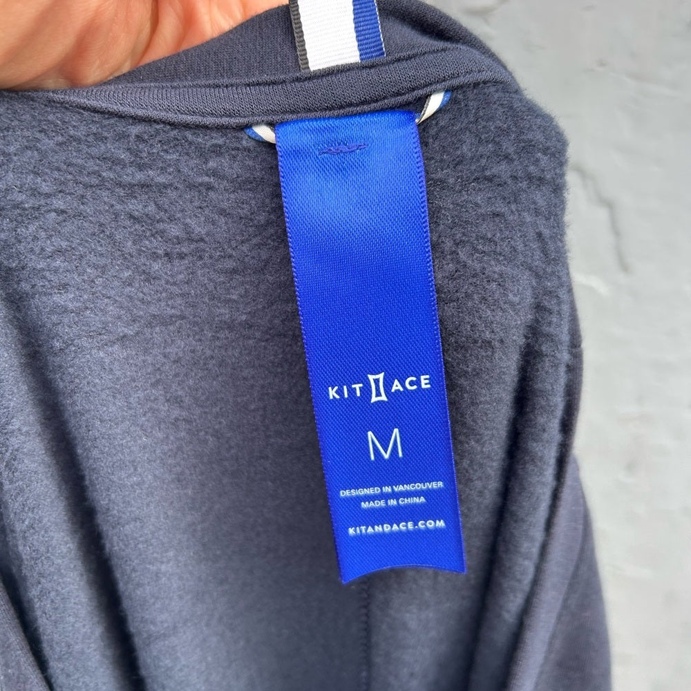 Kit & Ace Navy Tie Brushed dress, size M