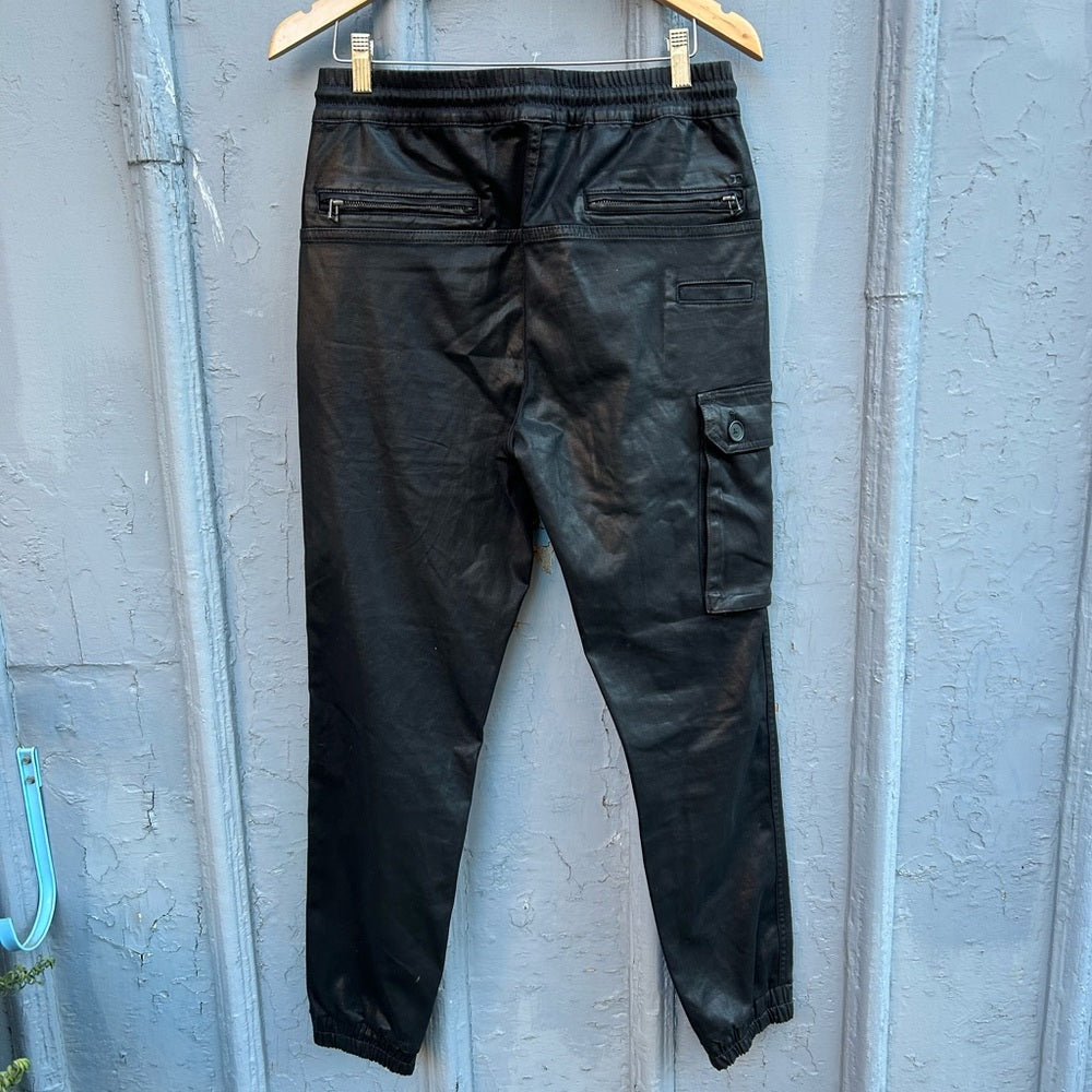 Joe’s Jeans Coated Sateen Cargo Pants, approx size 28