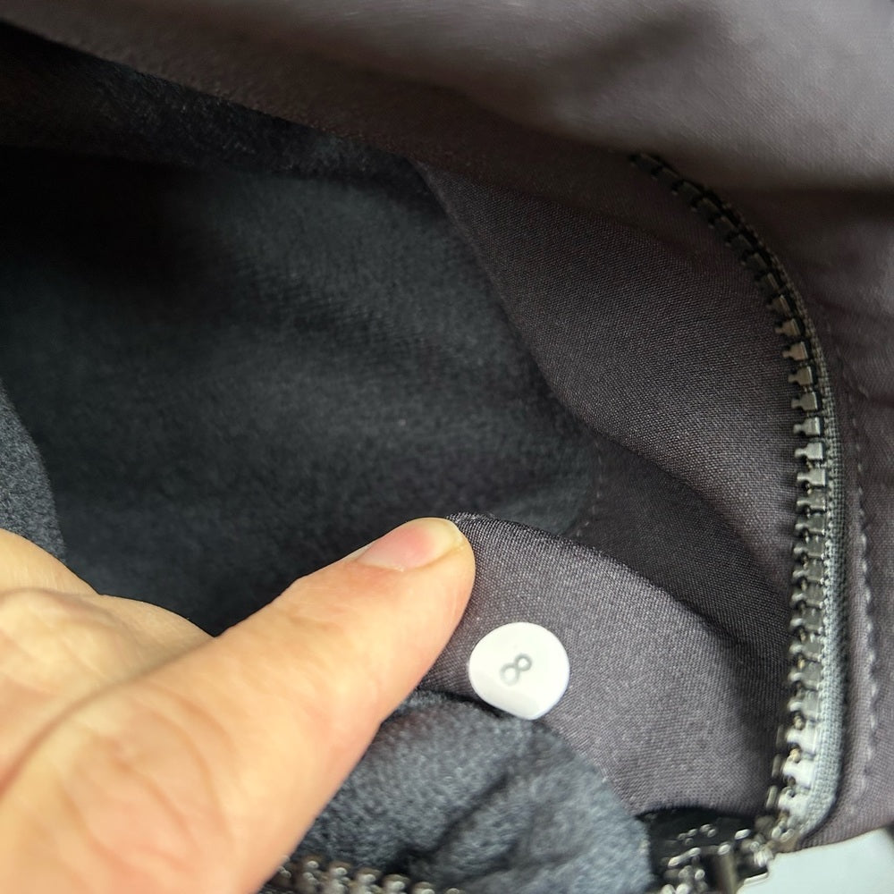 Lululemon Audrey Waterproof Soft Shell fleece lined jacket, size 8