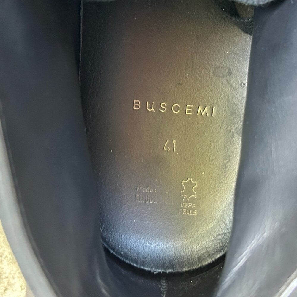 Buscemi Matte Black 100mm sneakers, size 41