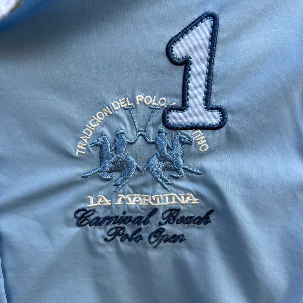 La Martina Camisa Eq Carnival Polo Shirt, BNWT, size Small