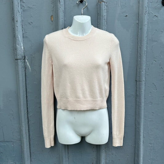 Sunday Best Aritzia Crewneck Cropped‎ Alpaca Wool Sweater, size Extra Small