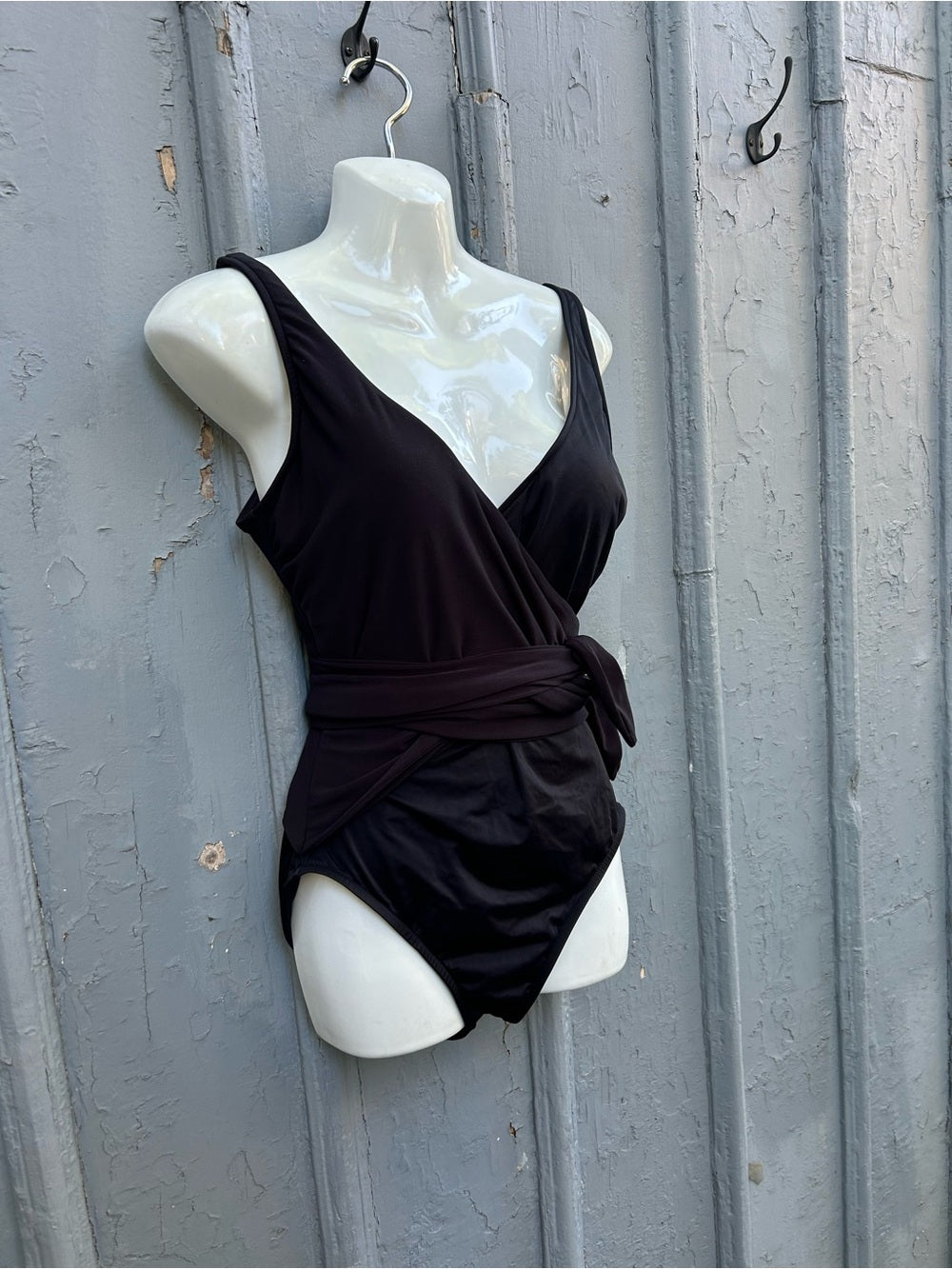 Magic Suit/  Miracle Suit black wrap front, size 10