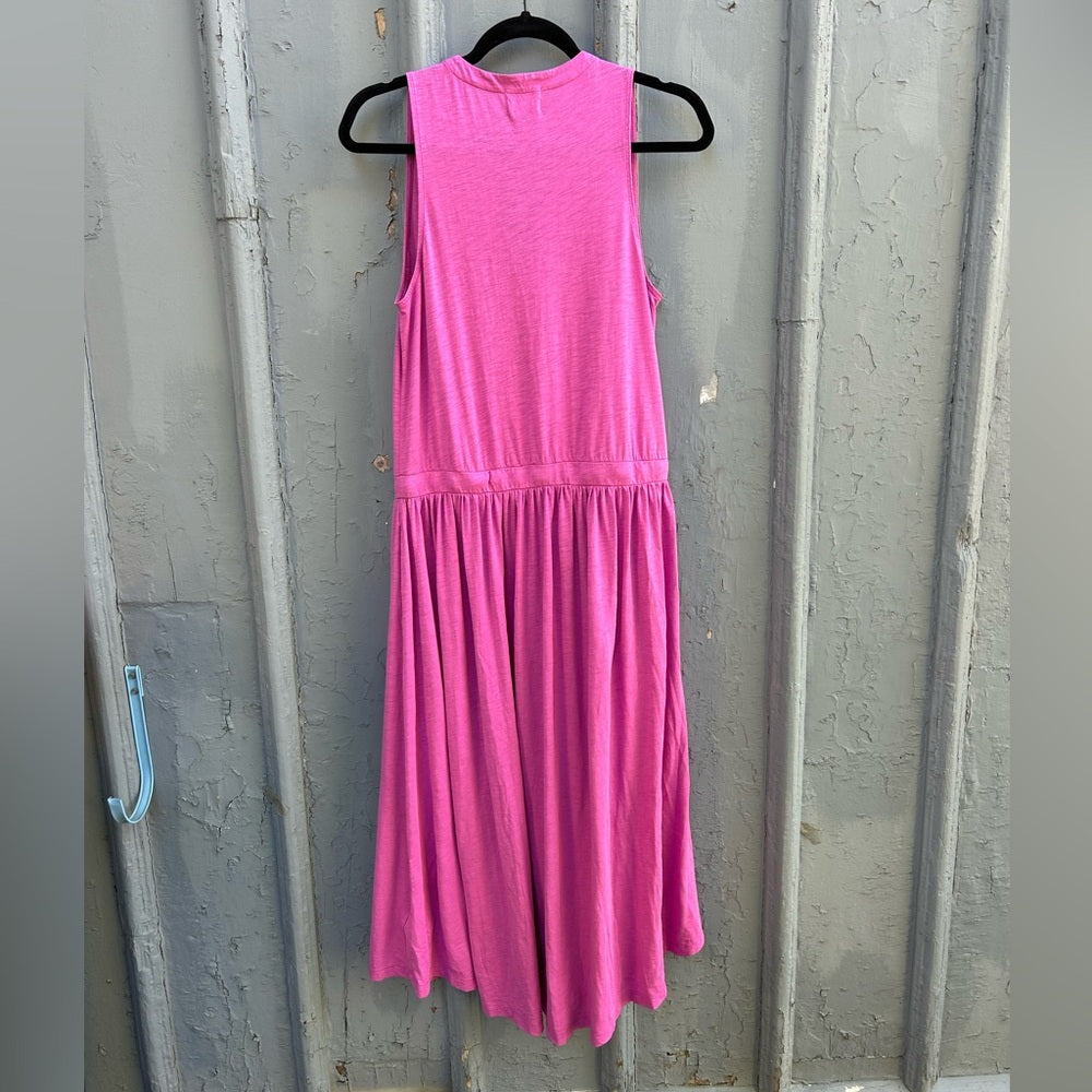 Nation LTD Brianna Sleeveless Pima Cotton Knit Midi Dress, Small