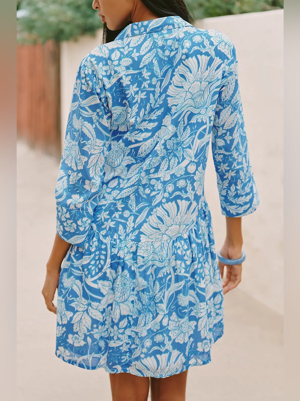 Anthropologie Ro’s Garden Deauville Cotton Shirt Dress, size M