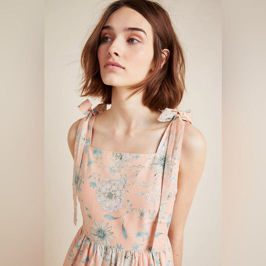 Gal Meets Glam x Anthropologie Makenna floral maxi dress, Size 8
