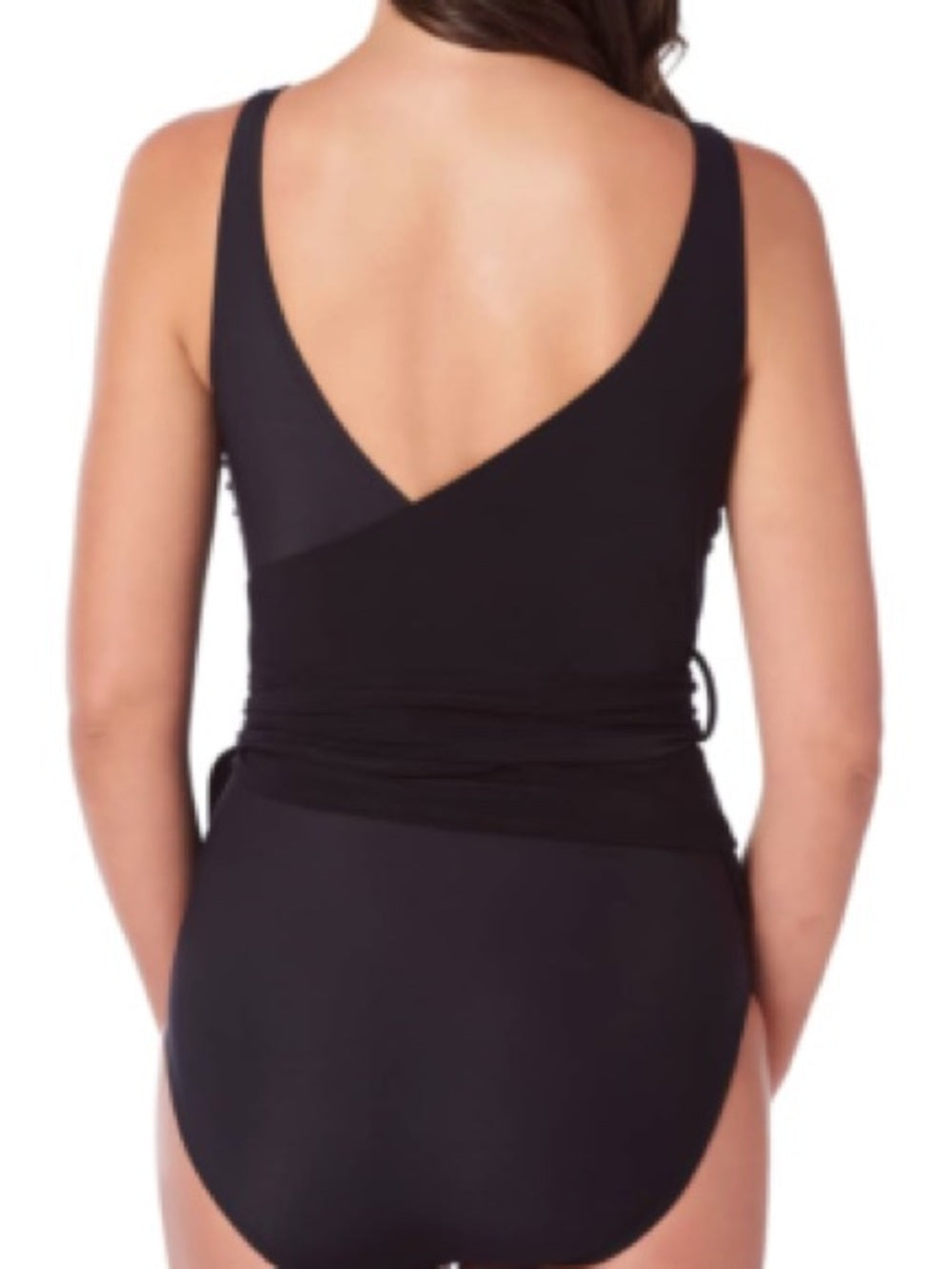 Magic Suit/  Miracle Suit black wrap front, size 10