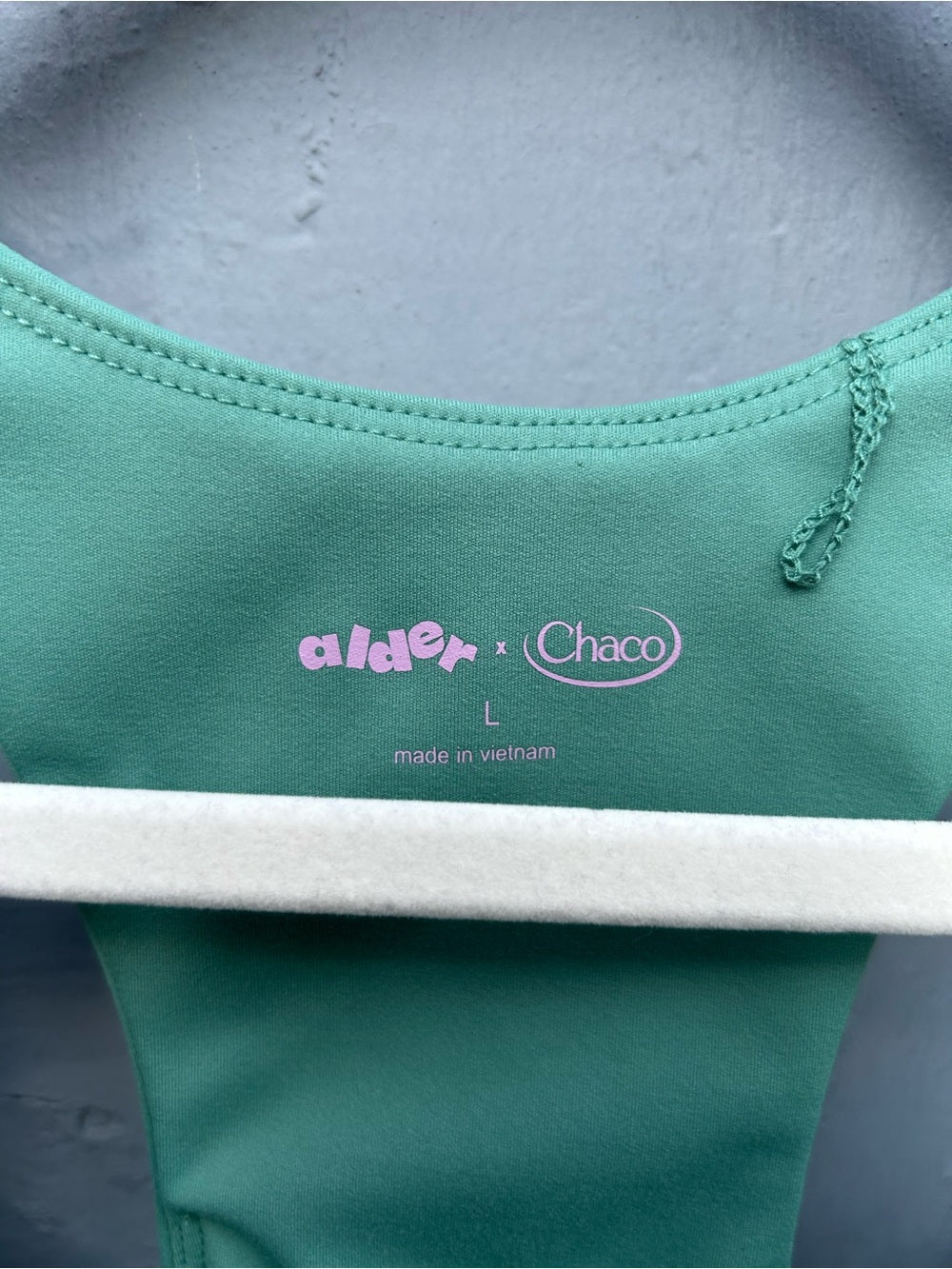Alder x Chaco Green Racerback Tank Top, size Large