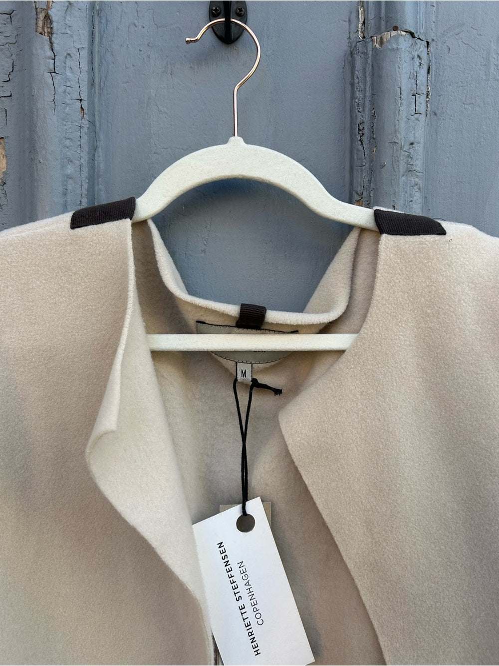 Henriette Steffensen Kit Grey Band Cardigan duster, BNWT, size Small