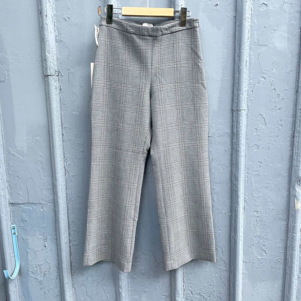 Wilfred Kick Flare Grey Houndstooth Pants, BNWT, size 6 (fits like 2/4)